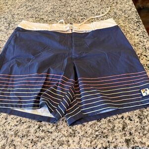 Marine Layer Striped Board Short 6.5" - 32